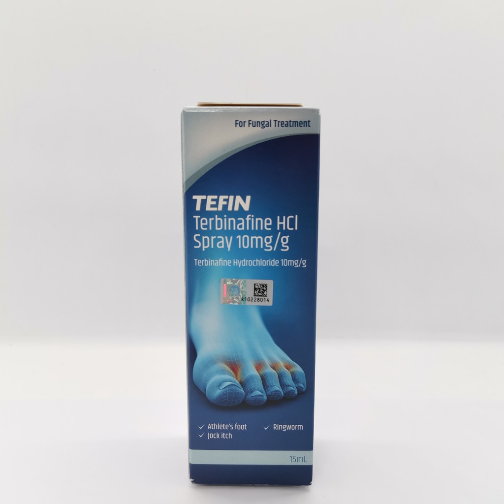 Tefin Terbinafine Hci Spray 10mgg For Fungal Treatmentuntuk Rawatan