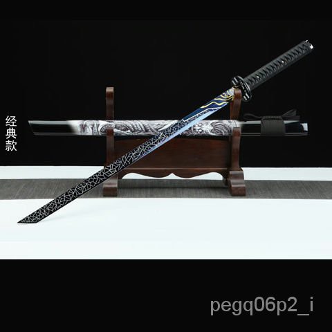 Anime Assassin567japanese Sword Samurai Sword Stage Film And Television Props Wood Knife One Keel High Carbon Steel Not Shopee Malaysia