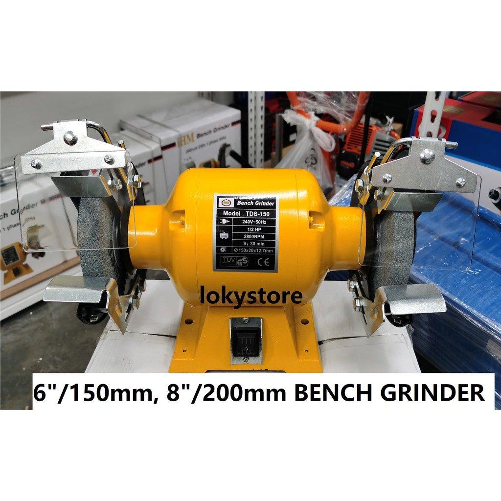 IHM BENCH GRINDER, 6"/150MM(370W), 8"/200MM(550W) Shopee Malaysia