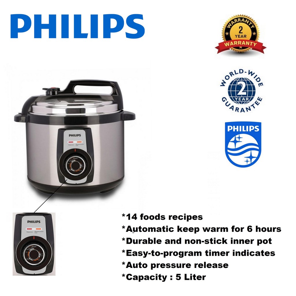 Philips Daily Collection Electric Pressure Cooker 5 Liter (HD2103