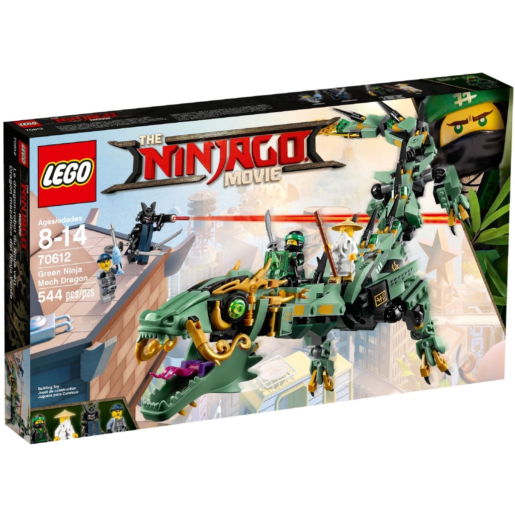 70612 LEGO  Ninjago  Movie Green Ninja Mech Dragon Shopee  