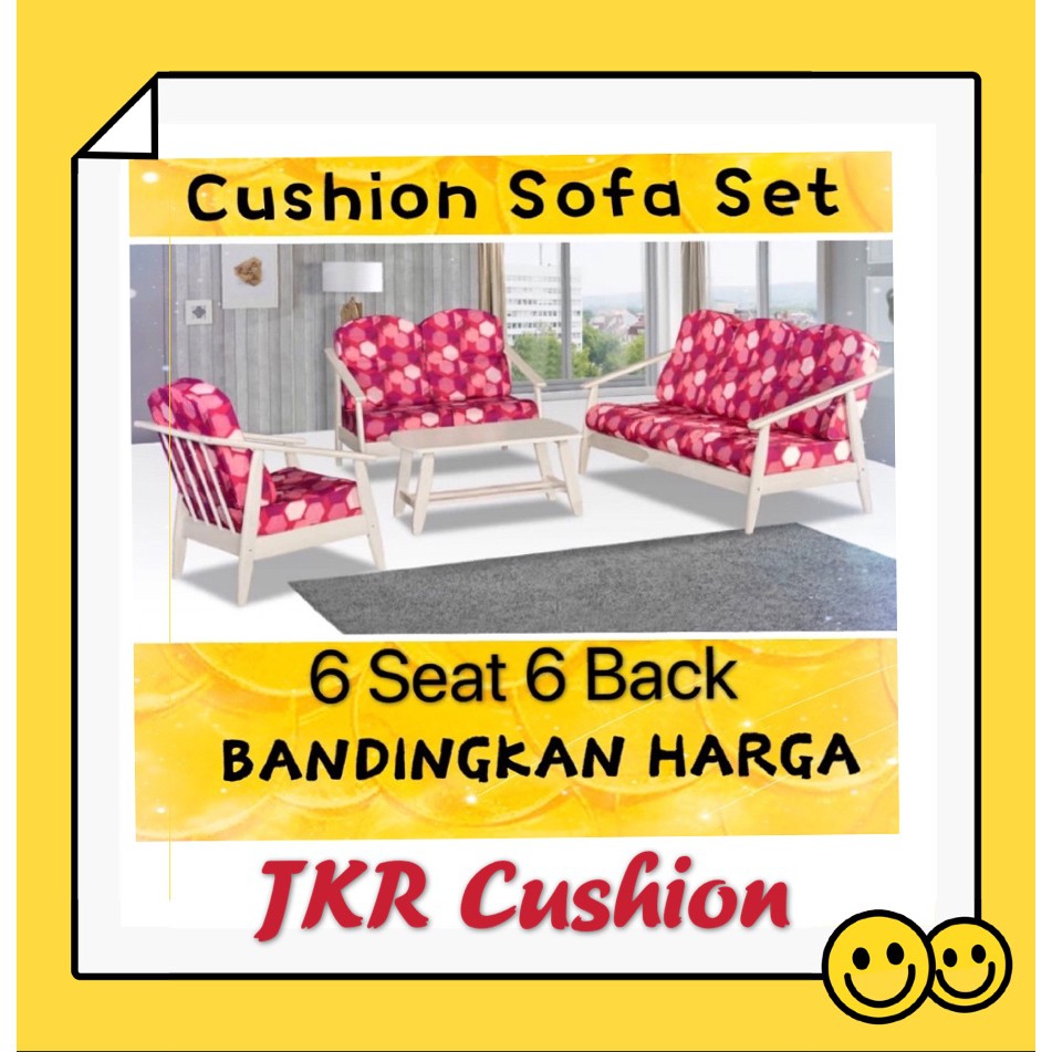 FREE SHIPPING JKR 12 BIJI KUSYEN SHJ Wooden Sofa  Cushion 