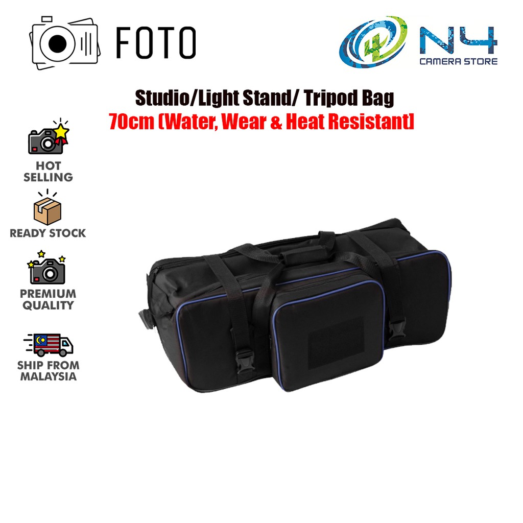 Foto 70cm Ring Light Stand Bag Black Large Portable Photography Equipment Zipper Studio Bag For Tripod (Ship from MY)