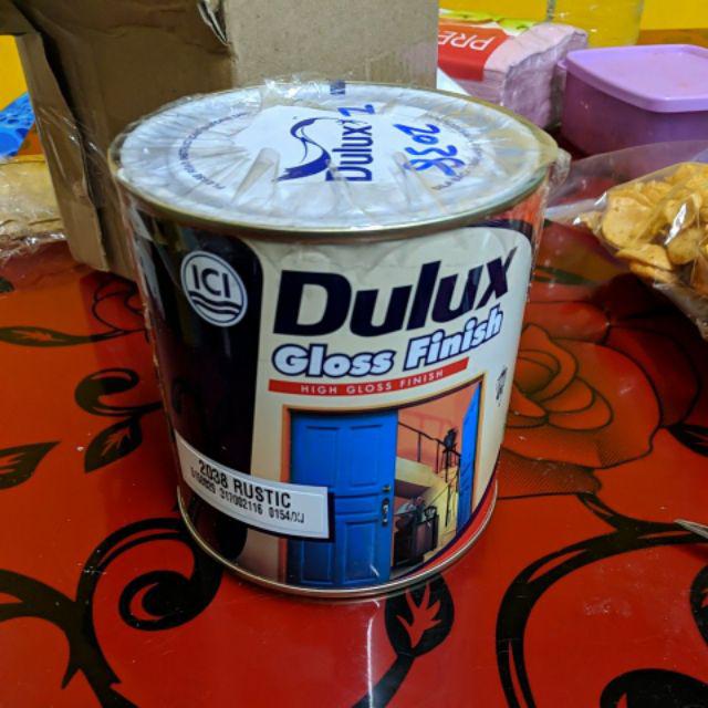  1  Litre ICI DULUX  Gloss Finish Cat  Kayu  Cat  Besi Shopee 