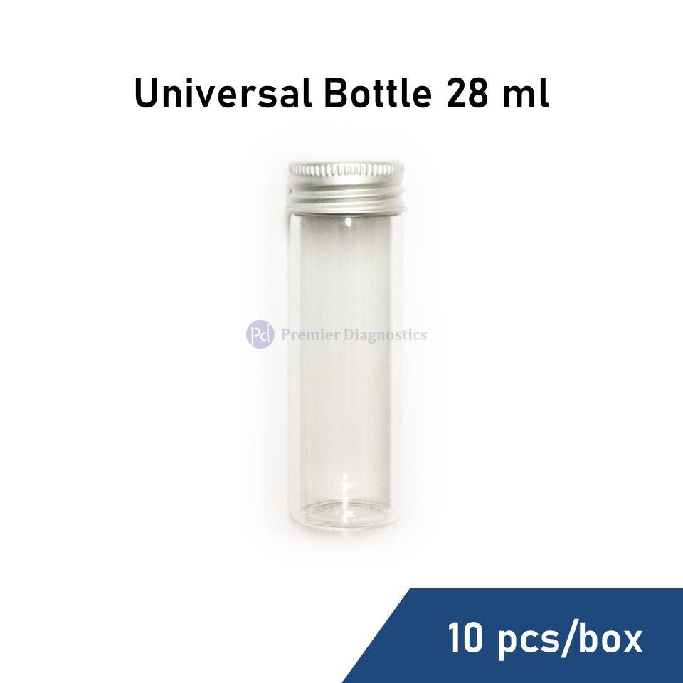 Universal Bottle 28ml Autoclavable Borosilicate Glass Serological Tube