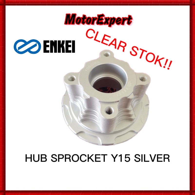 HUB SPROCKET CNC Y15 V1 V2 Y16 ENKEI CLEAR STOCK SPOKET RANTAI