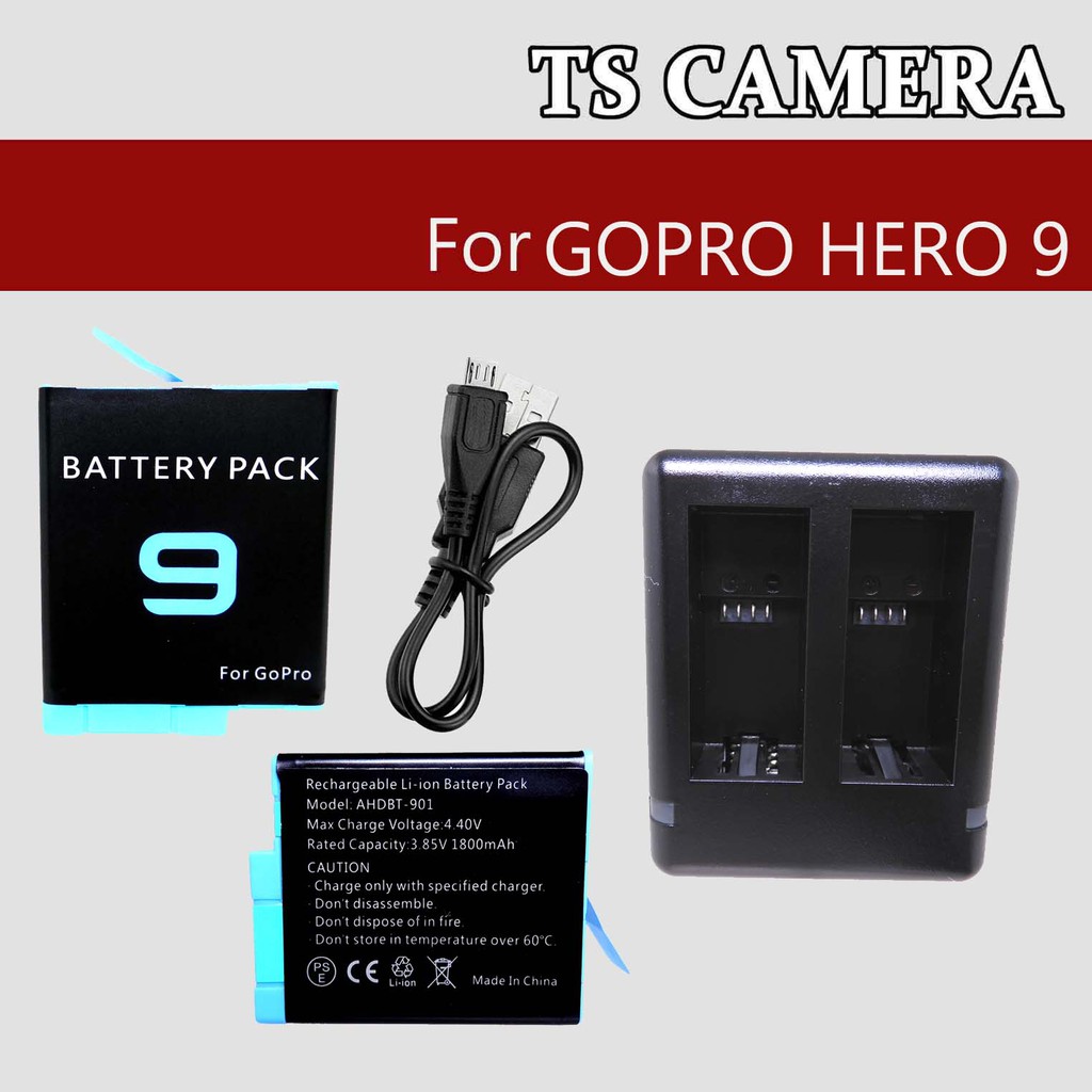 GOPRO HERO 9 REPLACEMENT BATTERY CHARGER / BATTERY GOPRO HERO 9 / DUAL