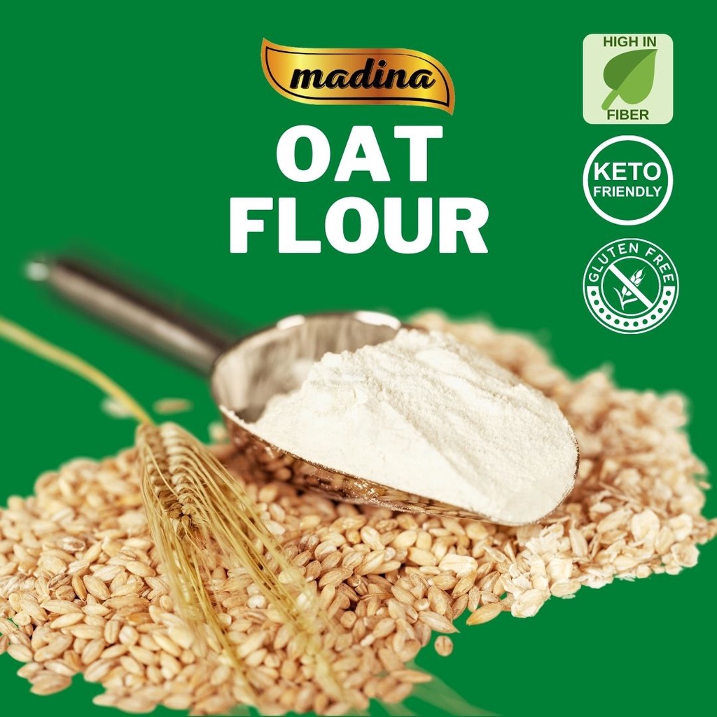 Oat Flour 500gm Unbleached / Tepung Oat Unbleached 500g MADINA