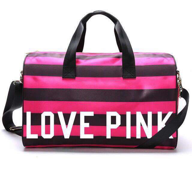 love pink luggage