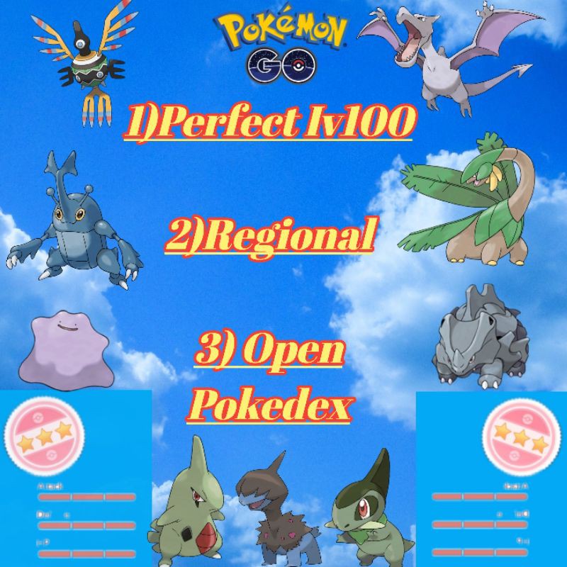 Pokemon Go Hundo High Cp Open Dex Regional Shopee Malaysia