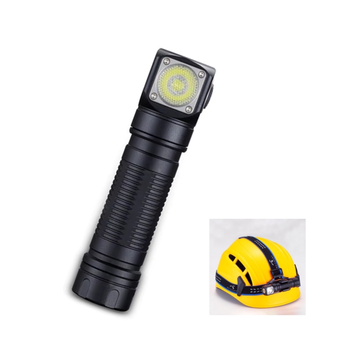 L2 LED Flashlight Editable Zoomable Light Torch Headlamp Magnet USB Rechargeable 