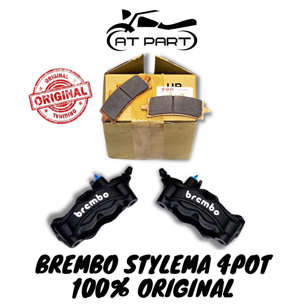 ORIGINAL BREMBO STYLEMA 4POT CALIPER 108MM LIMITED BLACK 2022 NEW MODEL