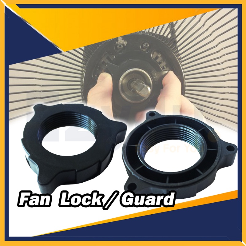 Table Fan, Wall Fan, Stand Fan Guard Lock Fan Spare Part Tombol Rumah Kipas Penutup Jaring