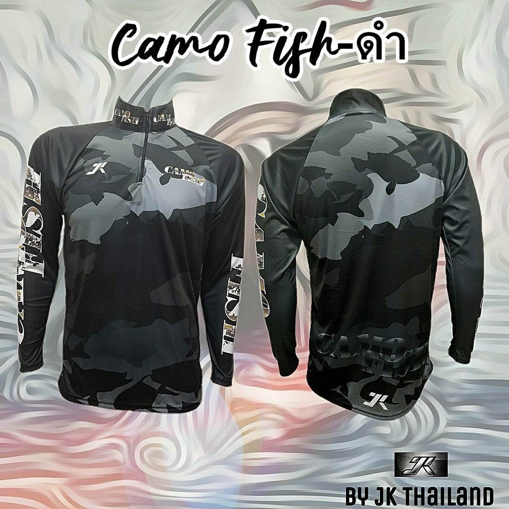 CAMO FISH Fishing Jersey JK Thailand For Outdoor Activities Sports Quick Dry UV Protection