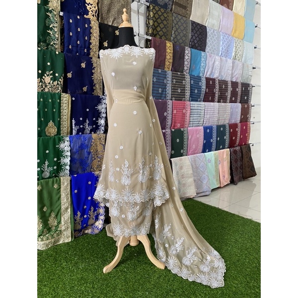 REEN SAREE QATRINA SILVER BORDER Saree viral wedding saree designer