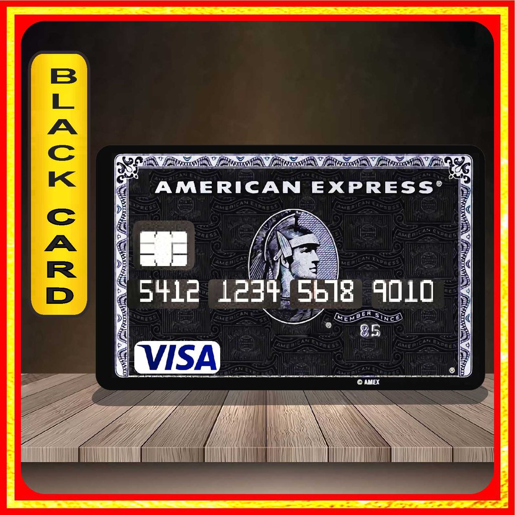 Black Card Skin Sticker Atm Card Stickers Shopee Malaysia