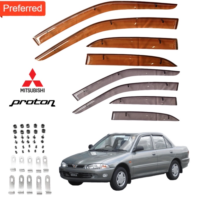 Proton Wira Door Visor Evo3 Cromax Coco / Proton / Door Visor Clip