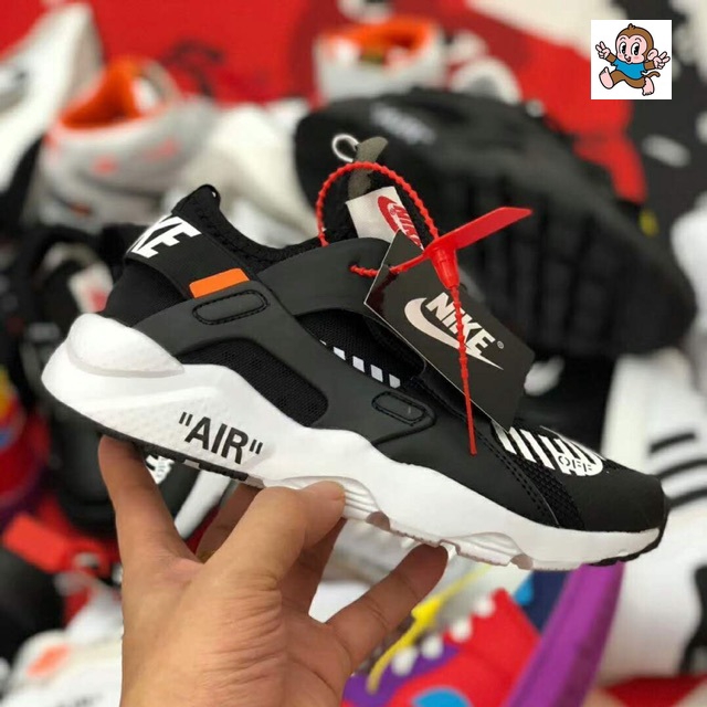 Asombro Agencia de viajes Despido NIKE AIR HUARACHE x OFF WHITE : BLACK WHITE SIZE 40-44 Ready Stock Malaysia  | Shopee Malaysia