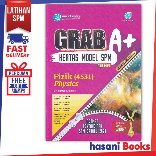 Hasani Pan Asia Grab A Kertas Model Spm Fizik Dwibahasa Spm 9789674666101 Shopee Malaysia