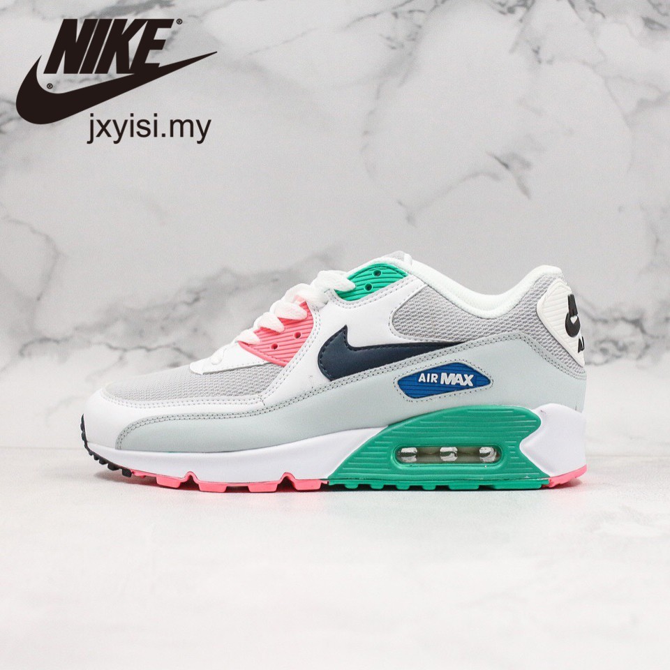 air max white pink green