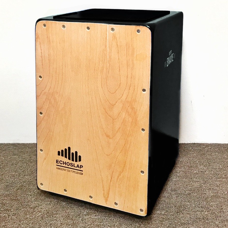 ECHOSLAP (Thailand) Supersnare (Black) Cajon Drum Box Percussions (FREE