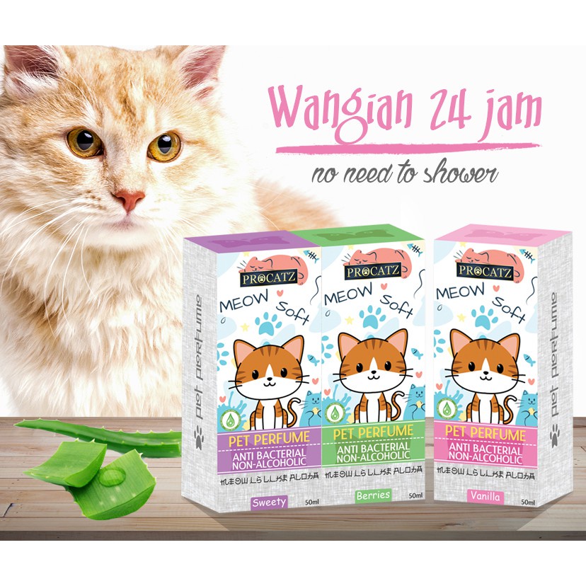 Ready Stock】Cat Perfume  Kucing Kekal Harum Sepanjang Hari 