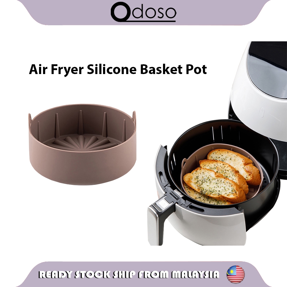 Air Fryer FDA Silicone Basket Pot Reusable Air Fryer Liner No More