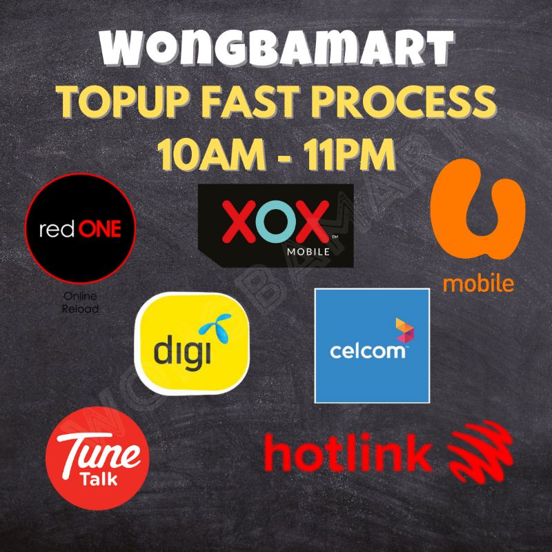 Buy Topup Reload Prepaid Onexox Umobile Digi Celcom Hotlink Tunetalk Redone Fast Process Seetracker Malaysia