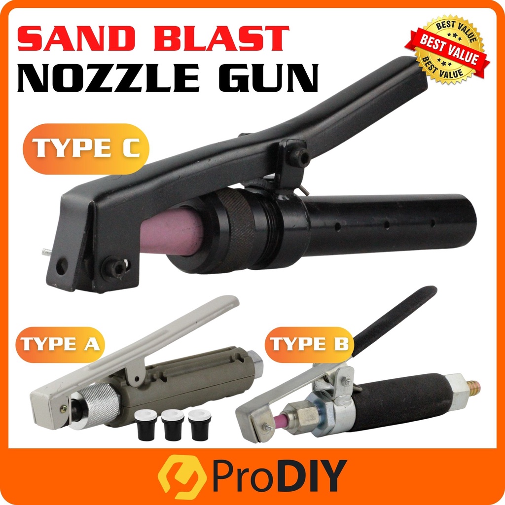 Abrasive Sand Blast Nozzle Gun Valve Kit Blaster Blasting Machine ...