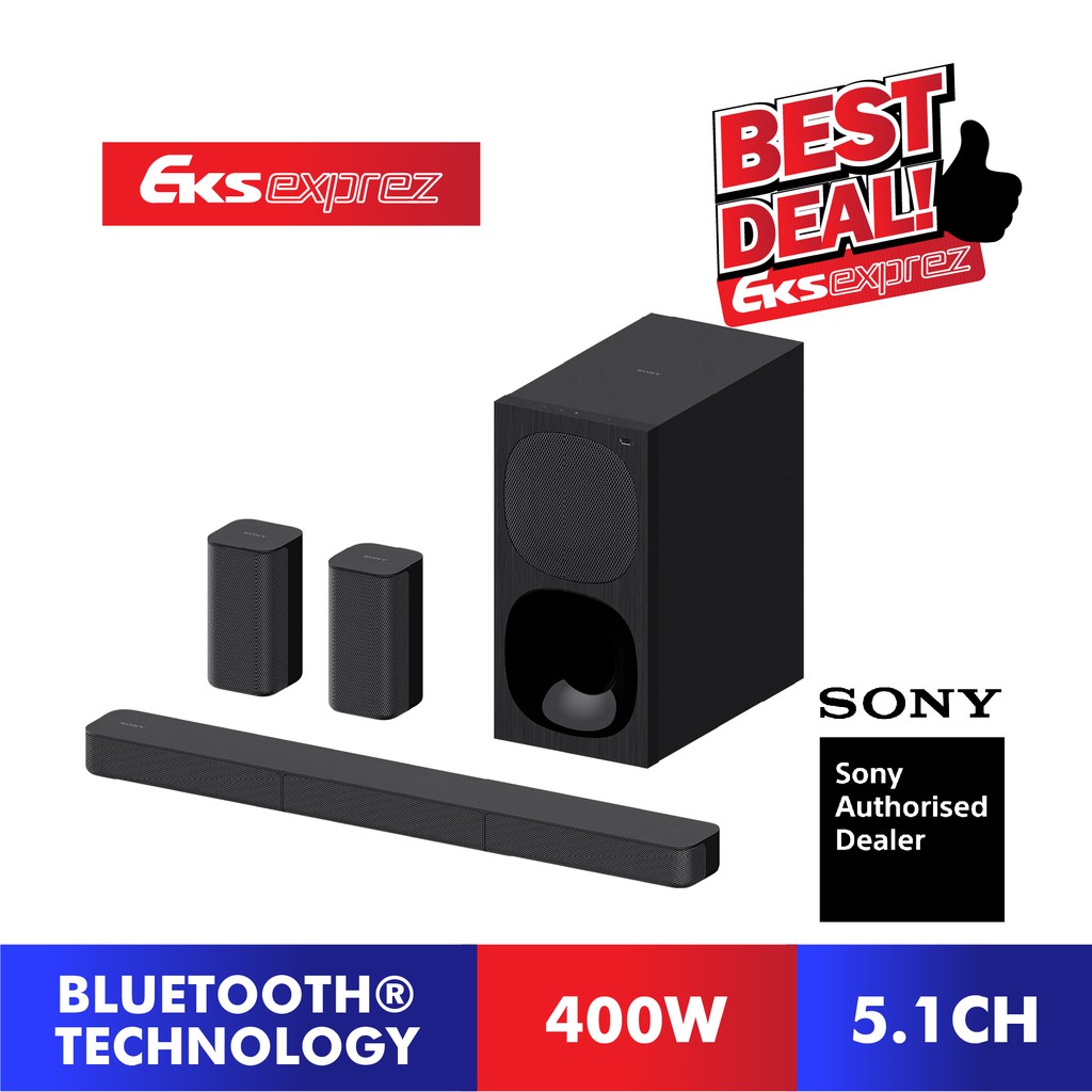 Sony 5.1ch Home Cinema Soundbar System HTS20R with Bluetooth