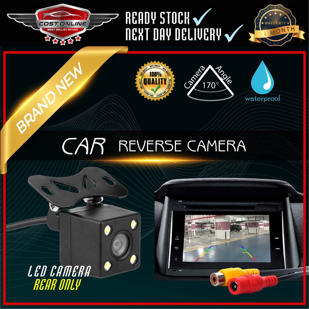 Car Front & Rear View Reverse Camera Parking Camera LED / AHD / INFRARED 170 Degree Wide Angle Water Proof HD Camera
