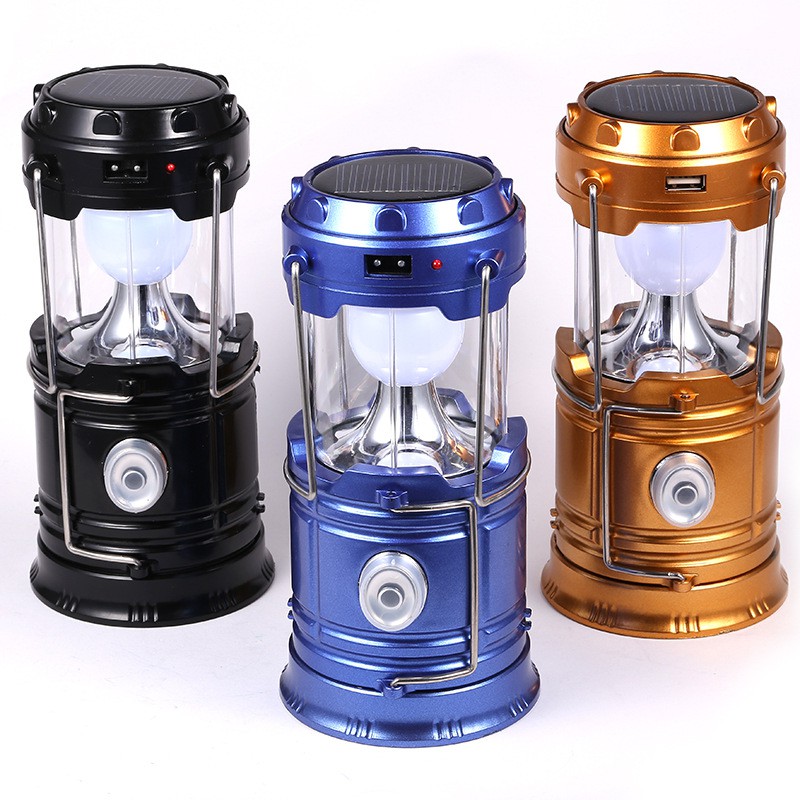 Classic LED Rechargeable Camping Lights Foldable Solar Camping Lantern