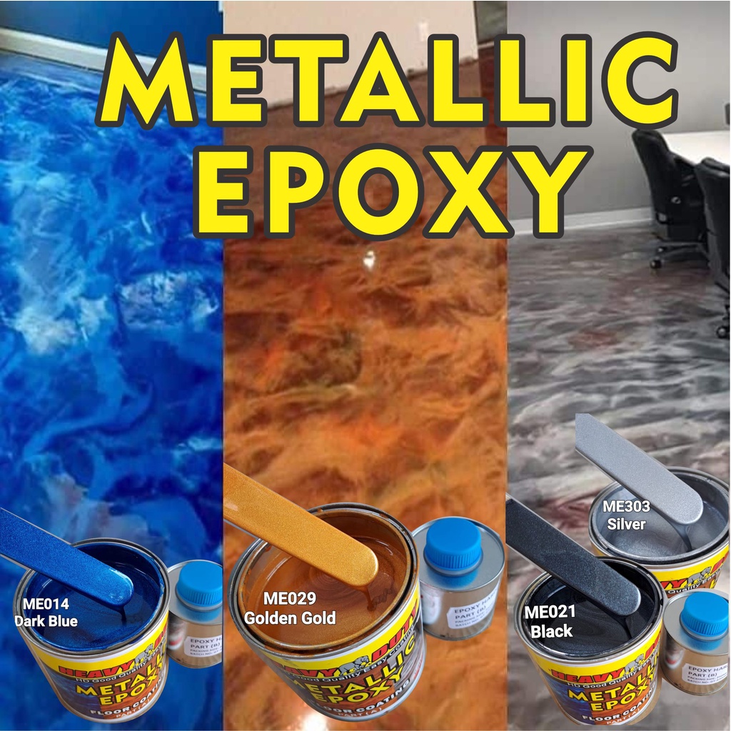 ( Metallic Epoxy Paint ) 1L METALLIC EPOXY FLOOR PAINT [ HEAVY DUTY