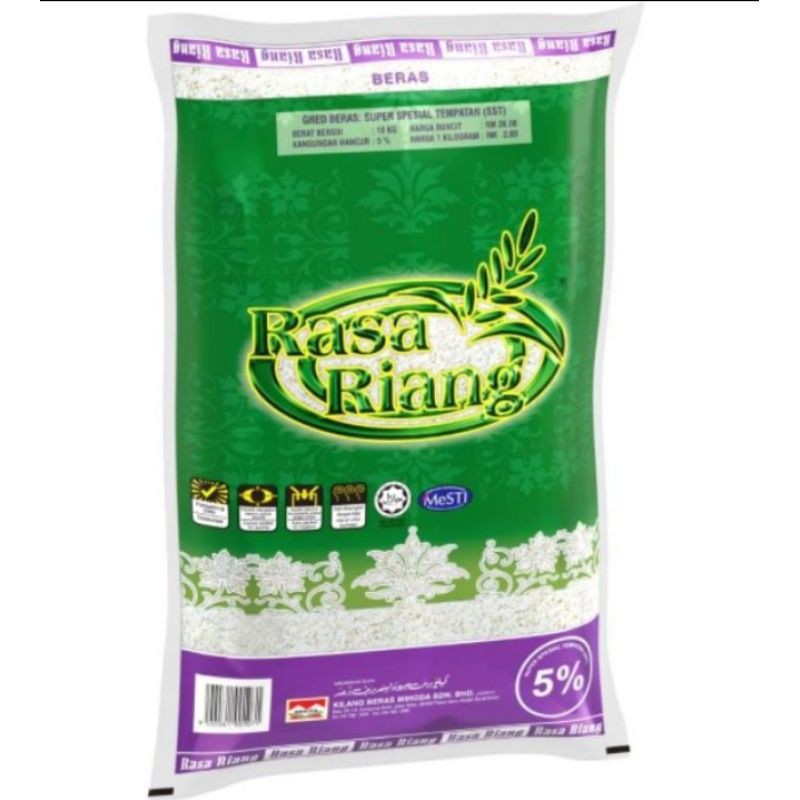Beras Rasa Riang (5kg) | Shopee Malaysia