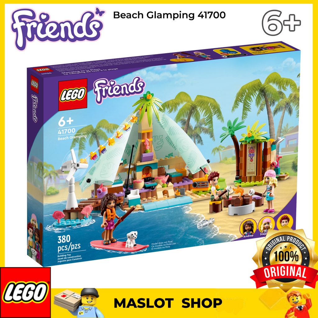 LEGO FRIENDS Beach Glamping 41700 (380 pieces) 6+