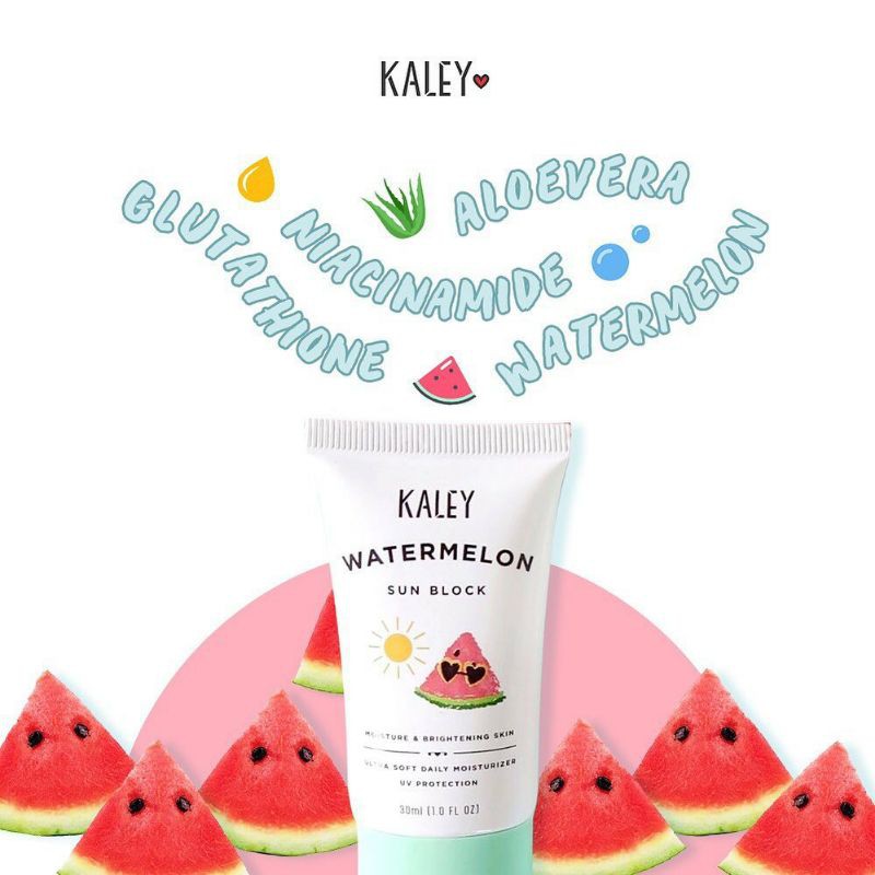 kaley watermelon sunblock