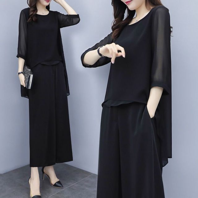 loose 3 pieces mother of the bride pantsuits