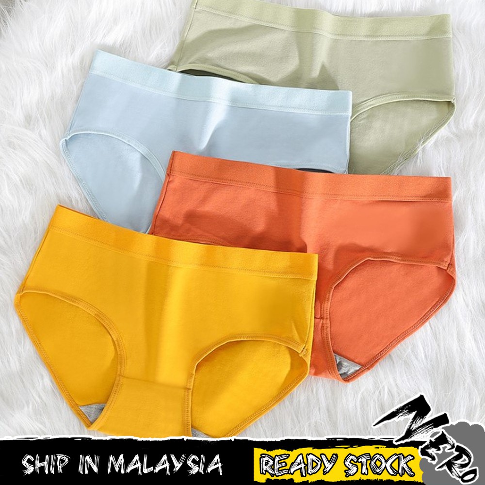 【Local Ready Stock】【NERO】MICHELLE Women Underwear Panties Cotton Breathable Sexy Panty Simple Female Briefs Intimate