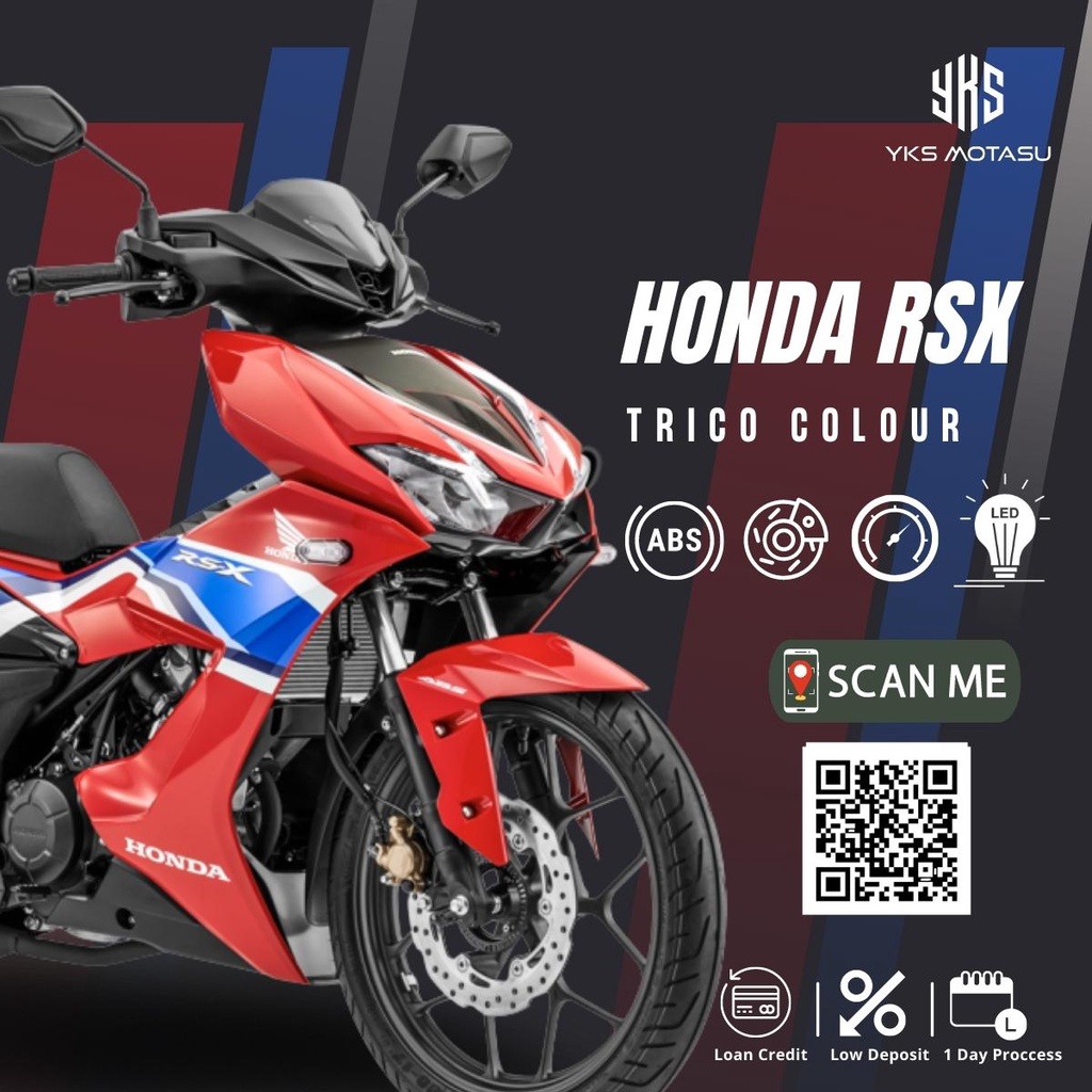 HONDA RSX 150 TRICO RED (CASH) Shopee Malaysia