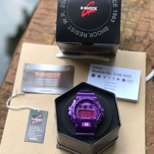 READY STOCK G SHOCK DW 6900 CC6 PURPLE 11 JAM TANGAN DIGITAL MENS