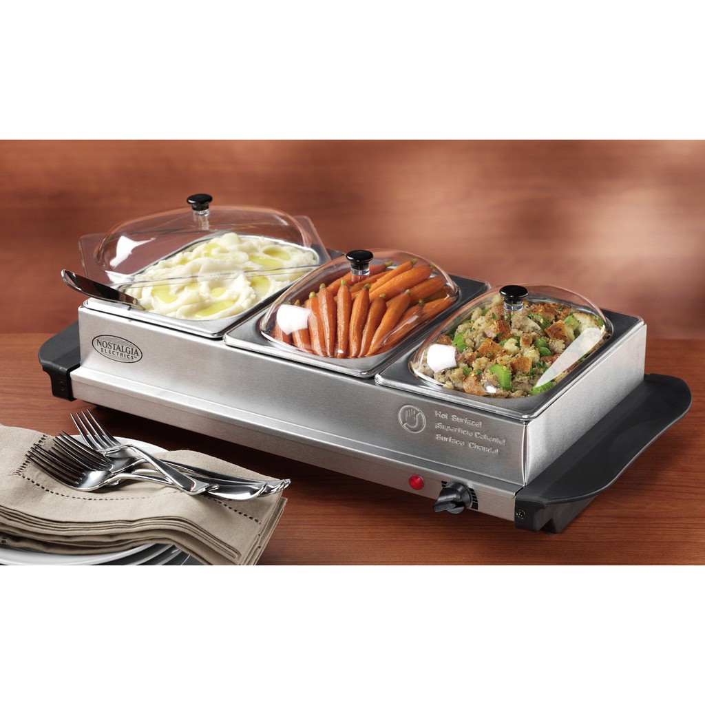 3 Tray Family Buffet Food Warmer Hot Plate Shopee Malaysia