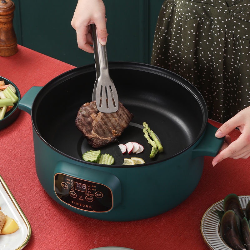 Multi-Function Electric Hot Pot Electric Frying Pan Electric Skillet Cooking Pot  Electric Hot Pot Steamer  Cookware kitchenware electric cooker kitchen home appliances