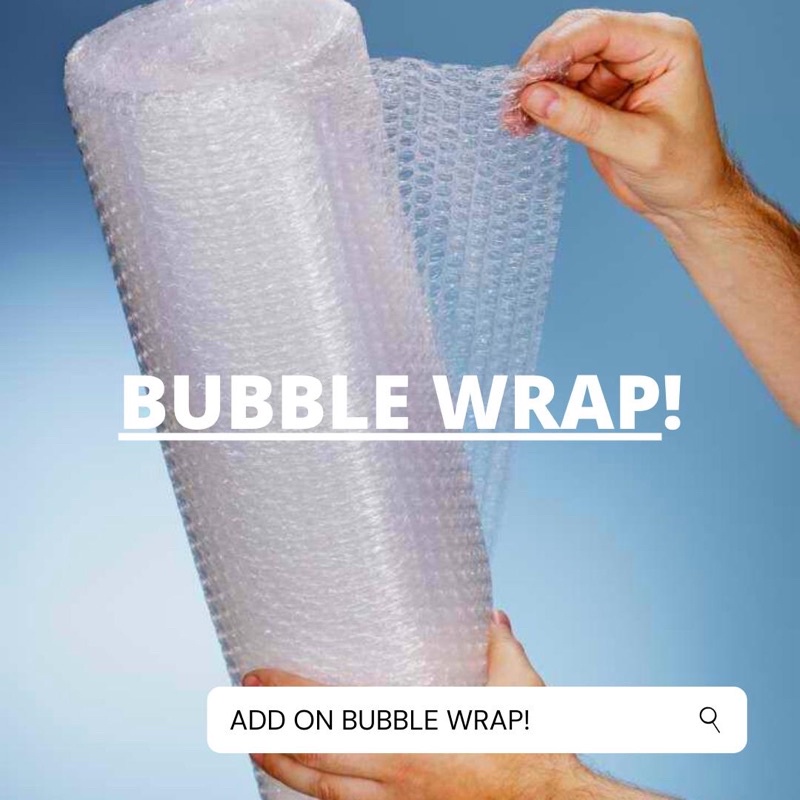 BUBBLE WRAP! ADD ON BUBBLE WRAP! SINGLE & DOUBLE! | Shopee Malaysia