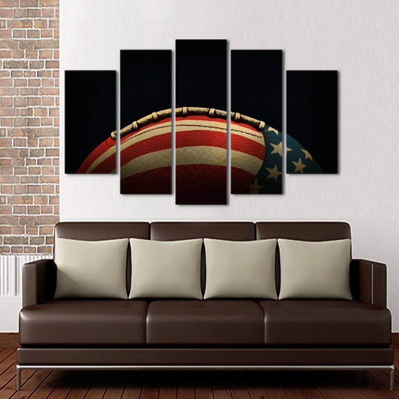 Wall Art Waterproof Canvas American Flag Picture Modern Art Painting Wall Decor