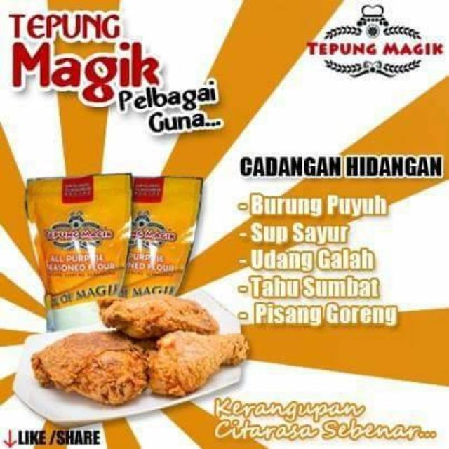 Clear Stok Tepung Magik Shopee Malaysia