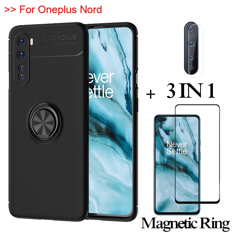 3 In 1 Glass Magnetic Silicone Case Oneplus Nord Ce N0 Phone Case Oneplus Nord 5g Cover Oneplus Z One Plus Nord Magnetic Ring Case Shopee Malaysia