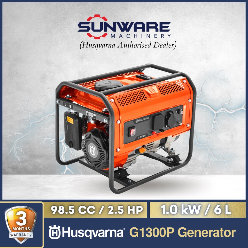 HUSQVARNA G1300P Portable Petrol Generator