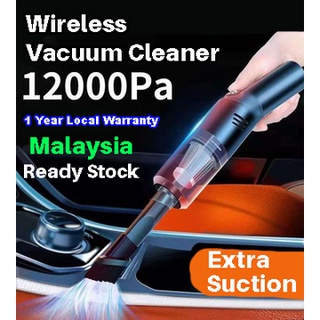 Wireless Vacuum Cleaner Cordless Portable Car Vacuum Super Suction 12000PA Rechargeable Wet Dry Dual Use Cleaning