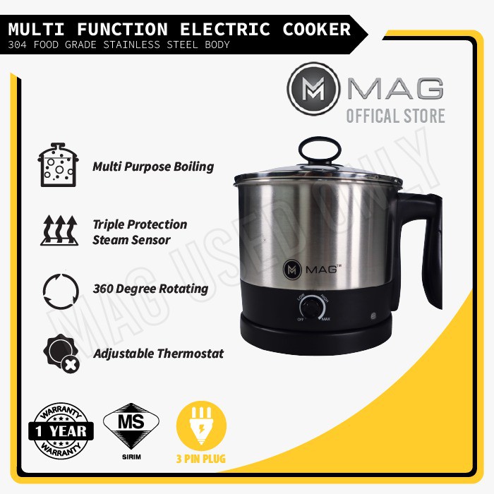 MAG Multi-Function Electric Boiler 304 Food Grade Stainless Steel Body