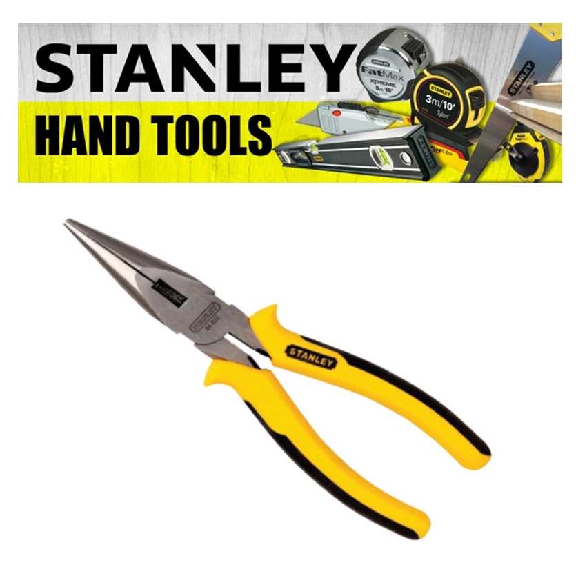 STANLEY 6' LONG NOSE PLIERS 8' PLIERS HD LONG NOSE CARBON STEEL